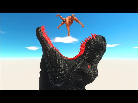 Which Unit Will Cross the Bridge - Big Dinosaur Head - Animal Revolt Battle Simulator