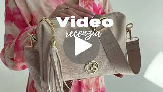 Čierna crossbody kabelka GROSSO GS-3171-black/silver