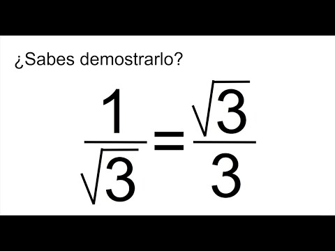 DEMOSTRACIÓN DE UNA IGUALDAD ARITMÉTICA. Tangente de 30. Matemáticas Básicas