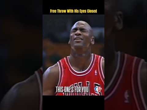 When Michael Jordan Shot a Free Throw With His Eyes Closed 😱 | The Ultimate Flex in NBA History!