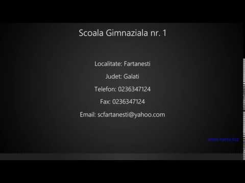 Scoala Gimnaziala nr. 1 Fartanesti