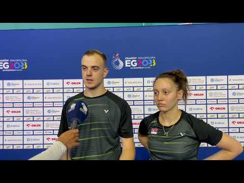 Mihajlo Tomic and Andjela Vitman at the European Games 2023
