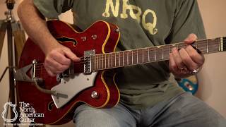 Video thumbnail for Gretsch 7660 Chet Atkins Nashville Model Electric Guitar Played By Robbie McIntosh (Part One) by Carter Vintage Backstage
