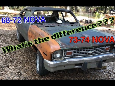 Chevy Nova Body differences 68-72 to 73/74