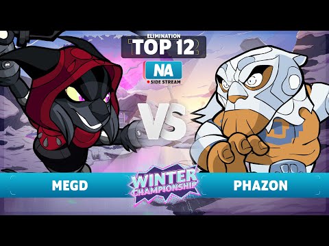 megD vs. Phazon - Elimination Top 12 - NA - Brawlhalla Winter Championship 2023