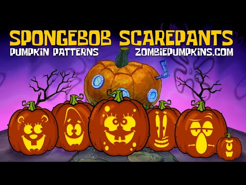 Spongebob Squarepants Pumpkin Patterns By Zombiepumpkins Com