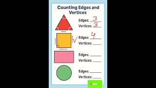 Counting Sides And Corners of 2D shape | Educational video for kids