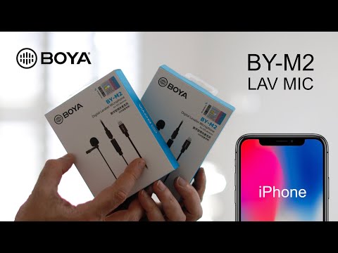 BOYA BY-M2 prisegamas mikrofonas 6m iOS video