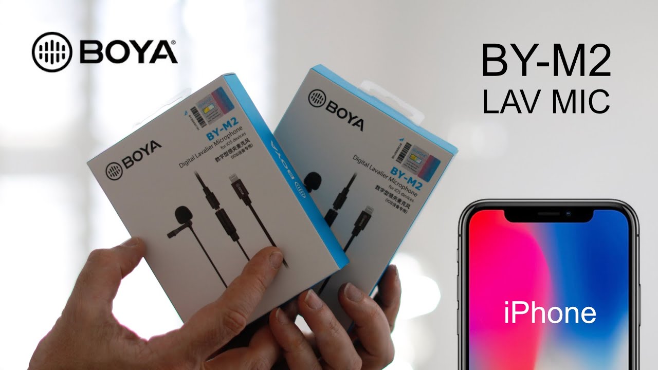 BOYA BY-M2 Lavaliermicrofoon voor iPhone!