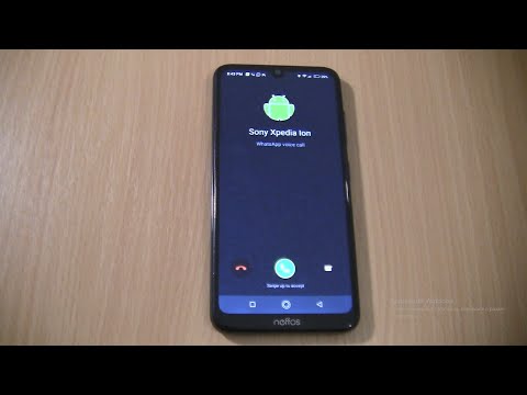 WhatsApp Android robot on Tp Link Neffos X20 Pro incoming call