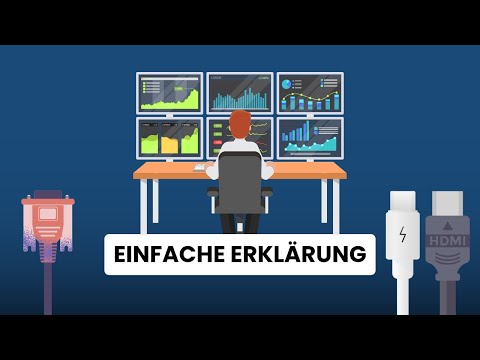 Mehrere Bildschirme an einem PC nutzen - Kabel & Anschließen mit USB-C, HDMI, VGA, Displayport