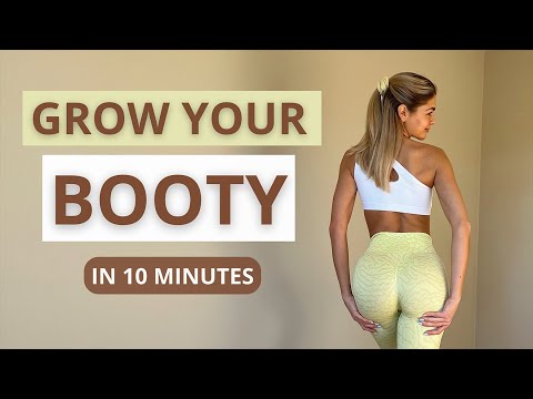 10 MIN. GROW YOUR BOOTY - favourite workout for bigger butt | optional: ankle weights