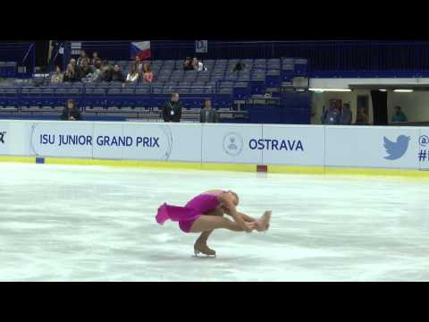 ISU 2014 Jr Grand Prix Ostrava Ladies Free Skate Elizaveta UKOLOVA CZE
