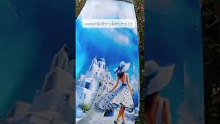 Dámská půlkolová sukně z úpletu Santorini, vel. S/L