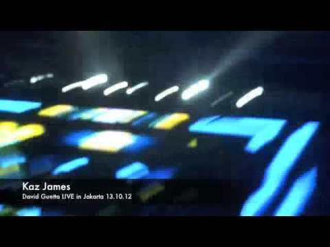 Kaz James LIVE in Jakarta 13.10.12 (with David Guetta)
