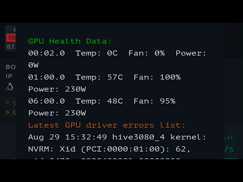 Решение ошибки gpu driver error, gpu are lost rebooting, gpu driver error no temps в hive os