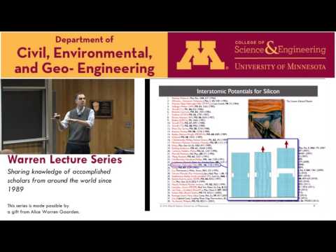 Warren Lecture Series,  Nov 18 2016, Ellad Tadmor, University of Minnesota