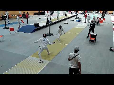 Samuel G-Pelletier CAN VS D. Calderon ESP Men's Epee Heidenheim 2022 T128
