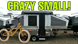 CRAZY TINY Popup Travel Trailer RV! Gotta see to believ