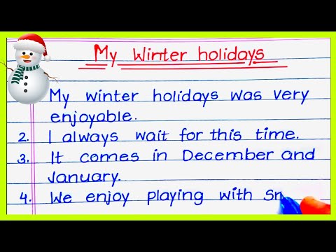 My Winter Holidays Essay in English | My Winter Vacation Essay