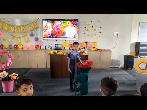 Flowers day Celebration #Izhan Mohammed Anish as  choosen Red Rose and shared few words about it. 