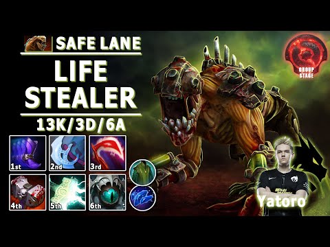 Lifestealer Safe Lane Carry | Yatoro Pos 1 LS | 7.32c | Team Spirit vs ENTITY | TI 2022 Group Stage