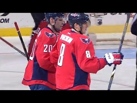 Ovechkin blasts a one-timer past Crawford