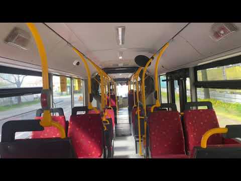 Gamla Uppsala Buss 219 - Linje 21 Strandbodgatan till Uppsala Centralstation (Öppen motorlucka)
