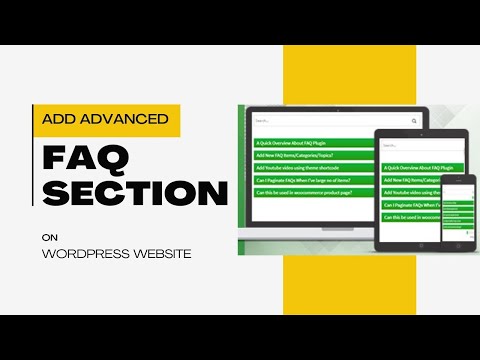 Add Advanced FAQ Section on WordPress Website | Create Display Unlimited FAQs | Advanced FAQ Manager
