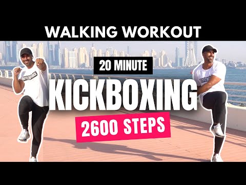 Cardio Kickboxing Walking Workout | 20 Minute Low Impact