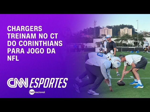 Chargers treinam no CT do Corinthians para jogo da NFL | CNN PRIME TIME