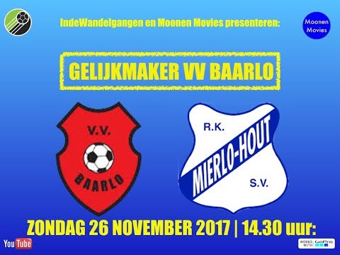 Gelijkmaker VV Baarlo in wedstrijd tegen RKSV Mierlo-Hout 26-11-2017