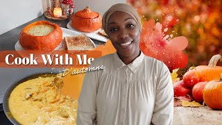 Repas D'AUTOMNE 🍁 rapide & simple | POTIMARRON farcie 🍂 COOK WITH ME d'automne 🌰