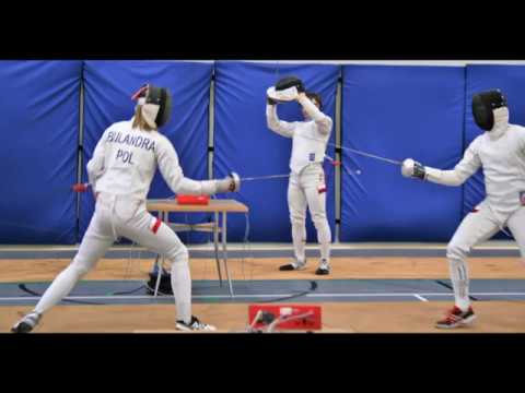 Młodzieżowa kadra narodowa w szpadzie męzczyzn w COS-OPO w Wałczu