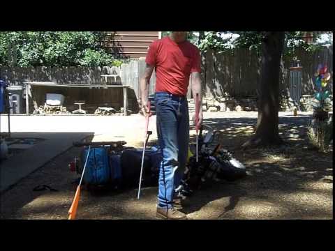 Get it up.  Trial side lifting of a 'heavy' adventure bike.