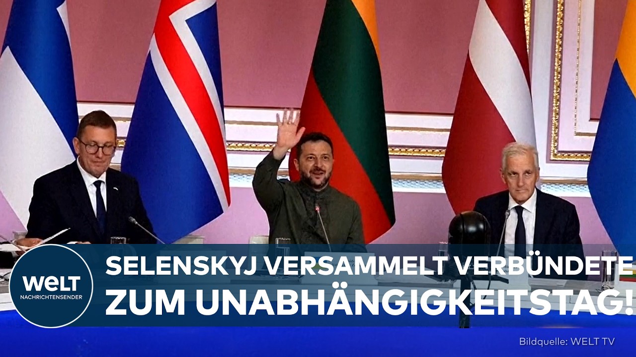 35 JAHRE FREIHEIT: Ukraine feiert Unabhängigkeit trotz russischer Angriffe und fordert weitere Hilfe