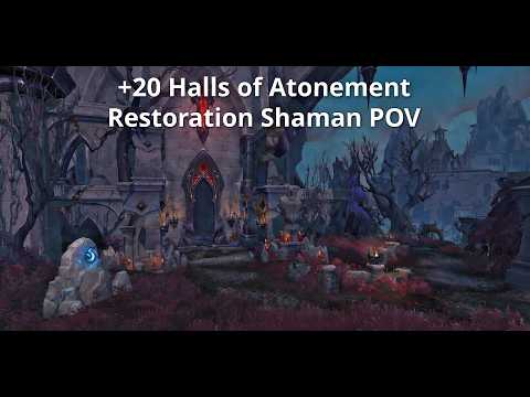 Resto Shaman POV | +20 Halls of Atonement | Midnight Prepatch