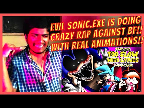 TOO SLOW WITH LYRICS REACTION!!! - BY RECD & ANIMATED BY MUGIMIKEY FNF SONIC.EXE THE MUSICAL PART 1