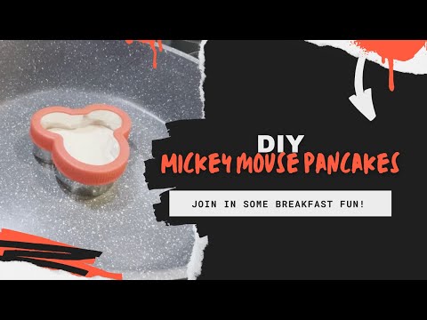 DIY MICKEY MOUSE PANCAKES! MAKE YOUR OWN MICKEY MOUSE PANCAKES | SIMPLE KIDS RECIPE | KIDS COOKING