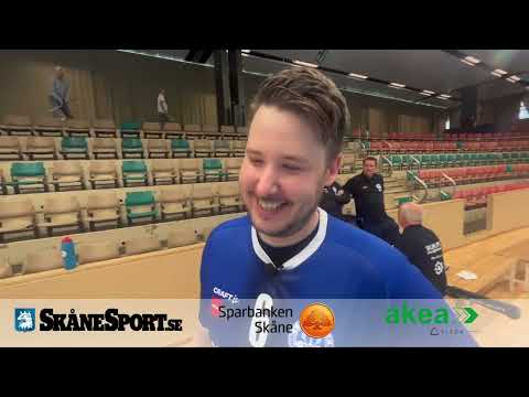 Hampus Jönsson summerar 7-4-segern för Skurups IBK borta mot Landskrona Falcons.