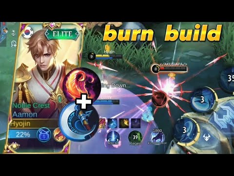 TRY THIS! AAMON BURN BUILD 🔥  BERSEKER'S FURY + BLOOD WINGS |MLBB