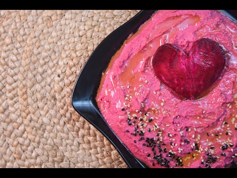 Beetroot Hummus recipe | Pink Hummus recipe