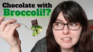Weird chocolate taste test: BROCCOLI with CHOCOLATE!? (Will it work?)