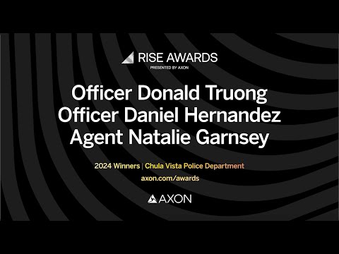 2024 RISE Award Winners: Officers Donald Truong, Daniel Hernandez and Natalie Garnsey