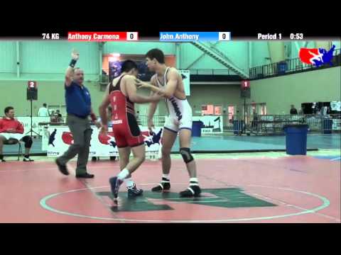Anthony Carmona vs. John Anthony at 2013 ASICS University Nationals - GR