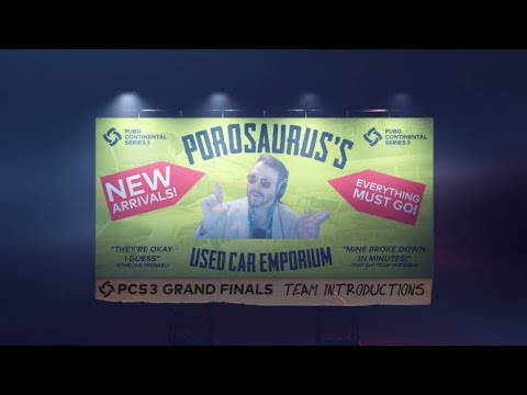 PCS3 NA  Team Introduction - Porosaurus's Used Car Emporium: Meet Your Grand Final Teams