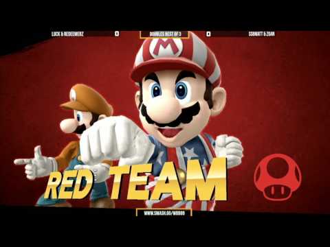 WBB #89  SSBMatt & Zoan vs Redeemer & Luck   Winners Semi Finals   Smash 4 Doubles