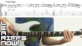 Deeper Underground (Godzilla) JAMIROQUAI Guitar Lesson | Main Riff Tab