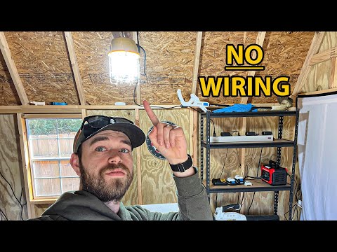 Adding Power to a Shed the Easy Way