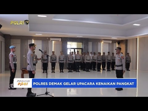 POLRES DEMAK GELAR UPACARA KENAIKAN PANGKAT